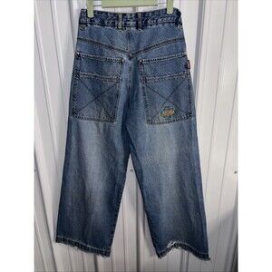 Angels juniors jeans y2k Size 3 Baggy Wide Leg 28 Inseam, 11 Inch Wide RARE